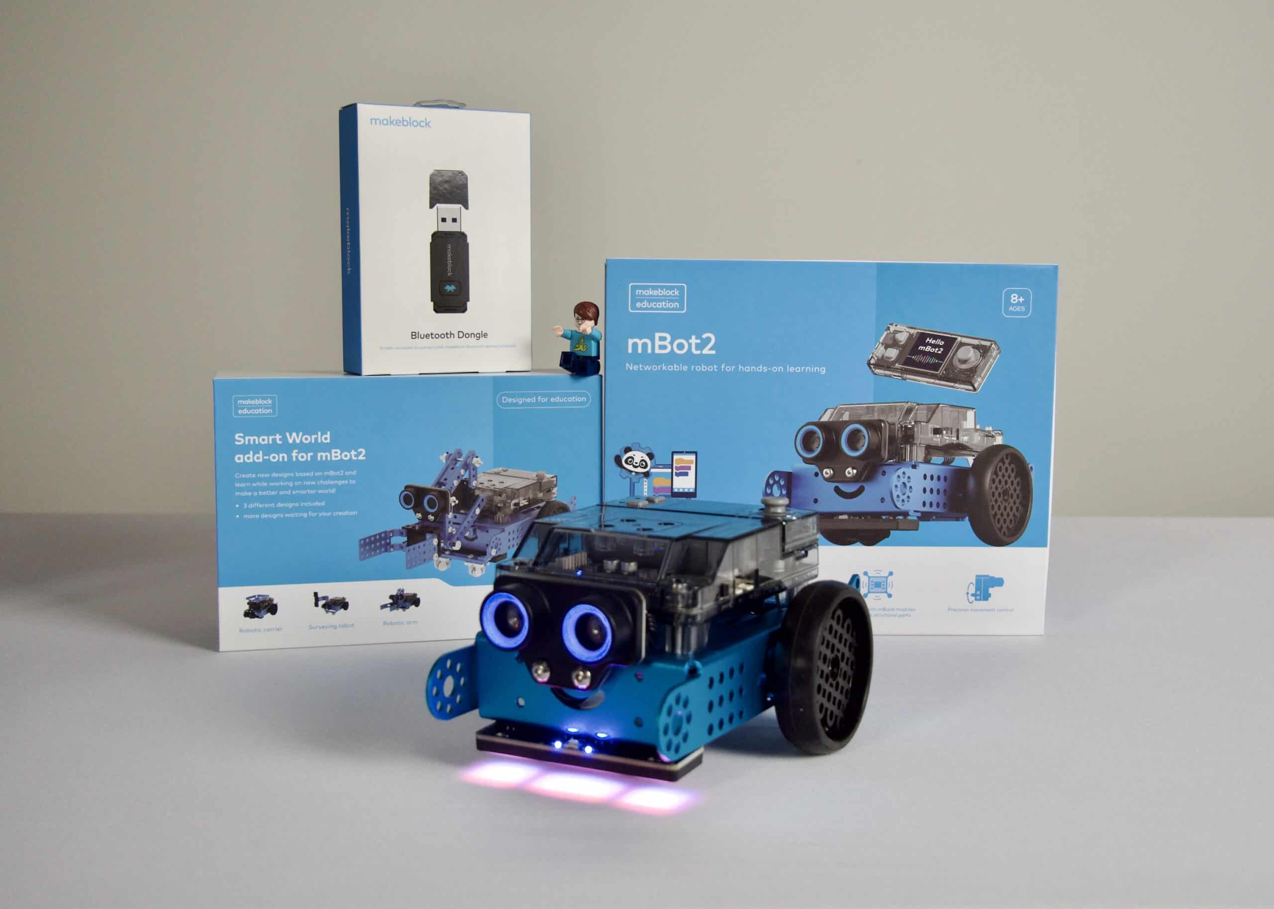SMART WORLD STEAM Curriculum: mBot2 Smart Bundle with Smart World Add-on with Lesson Plans plus Step by Step Video
